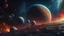 Placeholder: "noya" nello spazio con i pianeti e le galassie surreale 4k
