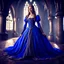 Placeholder: Medieval princess in blue dress, 4K, high quality