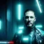 Placeholder: Actor, tom hardy, replicant man, blade runner style, rain, fog, neon ambient, gradient color, clean skin, circuits, latex coat, cyber punk, neon, tubes, portrait, studio photo, unreal engine 5, smooth color, 16 bit, god lights, ray tracing, RTX, lumen lighting, ultra deatail, volumetric lighting, 3d, finely drawn, hd.