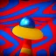 Placeholder: red, yellow, blue, primary colors, funny, goofy, abstract blob, circus, party, glitter, bokeh blur, guassian blur, tilt-shift, photograph, HD, 8k, hyper realistic, blender, 3d model, rendering, clown, bright lights, zoom in, portrait