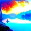 Placeholder: peacefull lake Maxfield Parrish