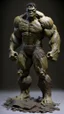 Placeholder: hulk made from mud , mud material, mud brown color, ultra realistic, 4k, ultra detail, full body