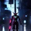 Placeholder: A portrait of a Robot, Japanese cyber samurai, art by Yoji Shinkawa, artist, cold ambient, rain, fog, latex, cables, purpurin, black, decorative color lights, neon style, led lights, fog, rain, vibrant color, highly detailed, art stations, concept art, smooth, unreal engine 5, god rays, ray tracing, RTX, lumen lighting, ultra detail, volumetric lighting, 3d, finely drawn, high definition, high resolution.