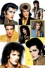 Placeholder: What Elvis Presley would look like if he were in a 1980s, big hair, glam rock band that wears facial makeup and crazy costumes