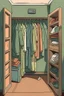 Placeholder: an animated closet with nothing in it