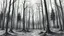 Placeholder: Białowieża Forest inspirado en el estilo de Giovanni Battista Bracelli, grabador y pintor, lápiz, retratos, extraño