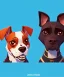 Placeholder: Cute cartoony dogs