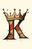 Placeholder: The letter K wear crown