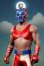 Placeholder: realistic image of joe biden as a mexican wrestling fighter posing, Mexican eyes wrestling mask, red and blue breeches, retro style, 80s, vibrant color, highly detailed, sky background, concept art, unreal engine 5, god rays, ray tracing, RTX, lumen lighting, ultra detail, volumetric lighting, 3d, finely drawn, high definition, high resolution.