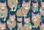 Placeholder: Pattern of a fabric with cats