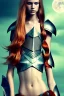 Placeholder: (strikingly beautiful 16 year old charming teen girl:1.2) with (long ginger hair:1.1) and (freckles:1.2) wearing (skimpy leather fantasy armour with halter top and thong:1.3) and (medium cleavage:1.2), tracing, ambient light, highres, (hyperrealistic:1.2), (perfect face:1.1) intricate (high detail:1.1) body, beautiful detailed eyes, plump lips, fantasy theme, Model hash: ddc3021b