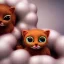 Placeholder: multiple gingerbread kittens, gumdrop eyes, vibrant, ball of yarn, 8k resolution, centered, high-quality, fine-detail, digital art, detailed matte, volumetric lighting, illustration, 3D octane render, brian froud, howard lyon, greg rutowski, George Grie