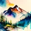 Placeholder: Watercolor Mountain Landscape