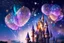 Placeholder: a sparkling star in the festive sky, an enchanting castle at the heart of the celebration, and joyful elements like balloons and confetti. Capture the essence of turning every moment into a magical adventure, embodying the fusion of festivity and magic.