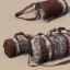 Placeholder: Travel bag made of skins and furs