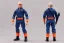 Placeholder: Mike pence g.i. joe toy figure With a Laser gun space force Blue fabric uniform, fluorescent orange, black Moonboots