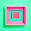 Placeholder: Square picture frame in the colors of watermelon with a light background for tubes