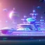 Placeholder: flying ship, futuristic city with astroport and transparent bridges, galactic landsacape with multicolored crystals falling from the sky, full of details, smooth, bright sunshine，soft light atmosphere, light effect，vaporwave colorful, concept art, smooth, extremely sharp detail, finely tuned detail, ultra high definition, 4 k, unreal engine 5, ultra sharp focus