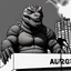 Placeholder: Godzilla gives a press conference.