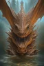 Placeholder: high-quality, fine-detail beautiful, brown dragon head portrait, clear reflective lake, tranquil, stunning, 8k resolution, intricate, digital art, detailed matte, volumetric lighting, George Grie, Anne Dittman, Anne Stokes, Lisa Parker, Selina French, Alphonse Mucha