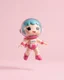 Placeholder: popmart's spacemolly figurine, floating on solid background color