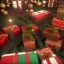 Placeholder: christmas ambience, african, kente, kente ribbon, kente boxes, clothing, african patterns, thread, embroidery, cinema 4d render, high detail