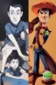 Placeholder: Double Shot Of My Baby's Love Alex Hirsch Rudy Nappi Reisha Perlmutter skin-tight Australian tonalism futurism modern European ink painting pre-raphaelitism renaissance painting Anime Character, detailed, vibrant, anime face, sharp focus, Character Design, style of Mad Magazine Spiderman Toy Story