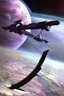 Placeholder: science fiction space station, detailed matte painting