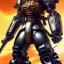 Placeholder: a beautiful art by Yoji Shinkawa, full frame portrait digital painting of futuristic samurai battle robot, wide angle view, close-up, macro lens, centered camera, titanium accents, intricate details, small minutiae, tiny features, particulars, colorful, 8k, least ambient occlusion, volumetric lighting, volumetric clouds