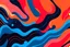 Placeholder: blue orange pink minimalistic vintage liquid abstract pattern