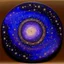 Placeholder: A violet galaxy with stars designed in ancient Roman mosaics painted by Leonardo da Vinci