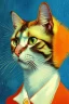 Placeholder: Portrait of a cat by Van Gogh