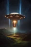 Placeholder: spaceship from stewart cowley landing on futuristic docs