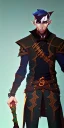 Placeholder: Dungeons and dragons character, wizard elf male, high detail, High definition, black hair