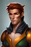 Placeholder: male portrait of fantasy rogue