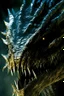 Placeholder: The creature is a towering, fearsome being with scaly skin, sharp horns, and glowing eyes. It has powerful muscles, sharp claws, and an otherworldly voice. Its presence adds suspense and danger to the film.