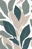 Placeholder: Minimalist boho leaf illustration wall art