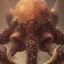 Placeholder: dark, octopus, deep color, underworld, menacing, high quality, high detail, portrait