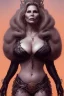 Placeholder: Jennifer Coolidge as evil queen in black leather, busty, cleavage, angry, stern look. character design by cory loftis, fenghua zhong, ryohei hase, ismail inceoglu and ruan jia. unreal engine 5, artistic lighting, highly detailed, photorealistic, fantasy