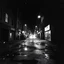 Placeholder: dirty back streetsbright abstract particles waves length sonic capacity black and white cube