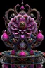 Placeholder: Expressively detailed and intricate 3d rendering of a hyperrealistic “steampunk lotus flower”: front view, symetric, dripping colorful paint, tribalism, pillar, gothic, shamanism, cosmic fractals, dystopian, dendritic, stylized fantasy art by Kris Kuksi, mati klarwein, artstation: award-winning: professional portrait: atmospheric: commanding: fantastical: clarity: 16k: ultra quality: striking: brilliance: stunning colors: amazing depth: masterfully crafted.