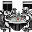 Placeholder: spanish illustrator, orage to blue, group of owls playing poker in 1945, wisky bottles , bar iterior, dollars on the table, rendering, cinematic, A WINDOW OUTSIDE IS RAINING AND NIGHT