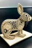 Placeholder: Please make a laser cutting bunny and cross cane weave design