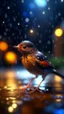 Placeholder: wtf bird getting hit by lightening, with big disturbed eyes,bokeh like f/0.8, tilt-shift lens 8k, high detail, smooth render, down-light, unreal engine, prize winning