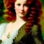 Placeholder: Young robyn lively, meticulously detailed face, meticulously detailed multi-hued long red curly hair; ethereal fantasy. hideo kojima. realistic oil painting. victorian era, glitter, luminous color sparkles, old fashioned, vintage, antique, beautiful, renaissance, 16k