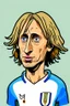 Placeholder: Luka Modric Croatian soccer player 2d cartoon