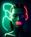 Placeholder: Ultra realistic photographic night portrait, cinematic, <Asian woman> many wires coming out of the head <perfect pupil><glow eye> <cyborg arm> <garage> <wide angle><x-rays> <retro futuristic> <Helmut newton photo style>, neon lights, color fog, soft color, highly detailed, unreal engine 5, ray tracing, RTX, lumen lighting, ultra detail, volumetric lighting, high definition.