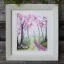 Placeholder: exquisite whimsical woodland watercolor, delicate, cute, adorable, linen backdrop