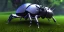 Placeholder: giant bugs with reflective mirror faces. close up photo. realism