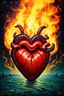 Placeholder: the fire of the tongue devoureth both heart and soul; Surrealism